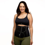 1 x RAW Customer Returns BABYGO Postpartum Belly Wrap Belt for Women Cesarean section abdominal belt Belly band pregnancy including exercise book for recovery after birth Black L - RRP €26.98