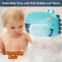 2 x RAW Customer Returns Lehoo Castle Bathtub Toy, Foam Machine Bathtub with Music, Dinosaur Bath Toy Baby with 1000 Bubbles per Minute - RRP €35.52