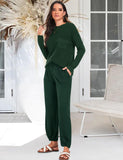 1 x Brand New MAVIS LAVEN Women s Two Piece Sweater Sets Cozy Knitted Tops and Casual Pants Tracksuits Lounge Sets - RRP €38.99