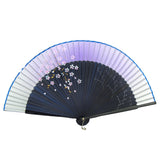 1 x RAW Customer Returns Dazone Asian Fan Hand Fan Foldable Made of Bamboo Japanese Cherry Blossom Fan Folding Fan Wedding Party Decoration Christmas Gift Women - Red - RRP €9.06