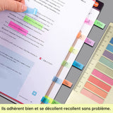 1 x RAW Customer Returns Dreamark 800 Pcs Transparent Sticky Notes Adhesive Transparent Bookmarks, Sticky Notes for Book Annotation, Ideal Office Supplies, Office Accessory Colorful  - RRP €10.99