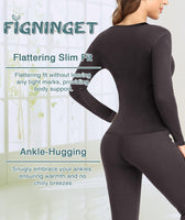 1 x Brand New Figninget ski underwear women s thermal shirt women s long-sleeved thermal undershirt women s long-sleeved thermal underwear women s thermal underwear thermal underwear women s black XL - RRP €20.41