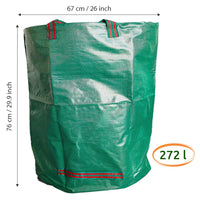 1 x RAW Customer Returns ANSIO Garden Waste Bags, 272L Garden Leaf Bags - Pack of 3, Garden Reusable Bags with Handles, Ideal for Collecting Garden Waste, Plant Waste Grass and Leaves - RRP €18.0