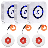 1 x RAW Customer Returns Chunhee Wireless Mobile Alarm Emergency Call Button Seniors Emergency Call Care Bell 55 Ringtones 150M Reception Range Emergency Call Button for Seniors Suitable for the Elderly Patients Pregnant Women - RRP €56.99