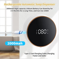 1 x RAW Customer Returns Automatic Soap Dispenser, Automatic Soap Dispenser 3-Level Adjustable, Rechargeable Touchless Automatic Soap Dispenser 300ml Suitable for Kitchen, Bathroom White  - RRP €37.18