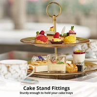 32 x Brand New Itoyx Etagere Rods Set Etagere 3 Tiers Vintage Metal Rod Gold Rods Kit Rod for Wedding Cake Cake Stand Round Silvery-6  - RRP €467.84