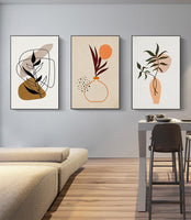 1 x RAW Customer Returns Modern Abstract Art Wall Pictures Bohemian Poster Set Aesthetic Plant Pictures Boho Decoration Pictures, Without Frame Poster-11,3Pcs-40x60cm  - RRP €29.99