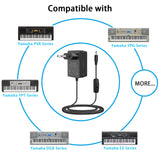 1 x RAW Customer Returns 12V Power Supply for Yamaha Keyboard AC Power Adapter for PA-130a PA-130b PA-150b P45 PA-3b PA-3c PA-5d PSR-210 PSR-78 P125 E373 EZ-220 EZ-300 Electronic Piano Charging Cable Power Cord. - RRP €19.62