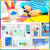 7 x Brand New BaXing Air Drying Modeling Clay, Kids Handmade Clay Photo Frame Painting, 12 Colors, 2 Wooden Picture Frames, Gift for Boys Girls Age 3-12 - RRP €134.4