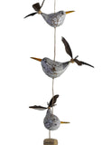 1 x RAW Customer Returns ART-CRAFT seagull wind chime with feather propeller with 3 decorative seagulls wooden animal figures as maritime decoration, balcony decoration or as garden decoration - RRP €19.99