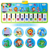 8 x RAW Customer Returns Children s Musical Rug, Children s Piano Rug, Children s Educational Toy Gift for Children Over 3 Years Old, 132 64cm - RRP €96.8