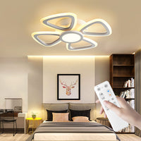 4 x Brand New CURBEL LED Ceiling Light Dimmable With Remote Control Ceiling Lamp Creative Four-leaf Clover Design Dining Room Lamp Bedroom Living Room Ceiling Light 4 Heads 44cm 17.3in  - RRP €120.96