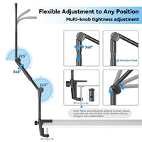 1 x RAW Customer Returns Microphone stand 94CM, adjustable gooseneck microphone arm with 5 8 1 4 adapter, shock absorber, microphone clamp, microphone holder desk for Blue Yeti Nano Snowball Ice video recording etc. - RRP €33.95