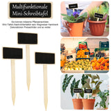 1 x RAW Customer Returns UNINGYI 30 Labels Black Wooden Plant Labels, T-Type Garden Black Board Markers, Wooden Garden Stakes for Vegetable Seeds Trees Herbs Flowers Garden Rectangular - RRP €18.0