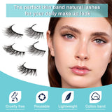 1 x RAW Customer Returns Natural False Eyelashes Natural Eyelashes Fluffy Dramatic 3D Eyelashes Natural Soft Artificial Eyelashes Fake Eyelashes 10 Pairs Multipack by Obeyalash - RRP €8.99