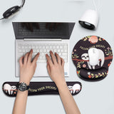 1 x RAW Customer Returns AOKSUNOVA Mouse Pad Ergonomic with Gel Cushion Keyboard Wrist Rest Hand Rest Keyboard Mousepad Set - RRP €21.17