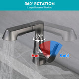 1 x RAW Customer Returns Kitchen faucet extendable, high pressure kitchen faucet with shower 360 rotatable kitchen faucet extendable with shower 2 water jet types, 60cm hose, G3 8 connection kitchen faucet - RRP €45.4