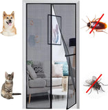 1 x RAW Customer Returns Panngu fly screen balcony door magnet 70X190cm, 2024 reinforced fly curtain patio door magnets door without drilling, fly net balcony insect protection door, magnetic mosquito net curtain white - RRP €21.9