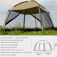 1 x RAW Customer Returns GVDV Event Pavilion 3 x 3 with mosquito nets, outdoor camping folding pavilion sun protection awning including carrying bag, perfect party tent garden pavilion for family celebrations, garden, barbecue and camping - RRP €100.84