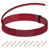 1 x RAW Customer Returns Xiatiaosann 18 AWG Silicone Electrical Wire Cable 600V Stranded Tinned Copper Wire Red and Black 5m Flexible Silicone Wire for RC Car, Drone, 3D Printer with 10 Pieces Heat Shrink Tubing - RRP €9.19