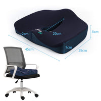 1 x RAW Customer Returns Feagar Orthopedic Seat Cushion - Ergonomic Seat Cushions for Coccyx Sciatica Lumbar - Memory Foam Cushion for Office Home Car Wheelchair, Blue - RRP €36.13