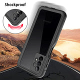 1 x RAW Customer Returns MKERED Samsung A13 4G Case IP68 Waterproof Mobile Phone Case Samsung Galaxy A13 4G Silicone Case with Built-in Screen Protector Full Body Shockproof 360 Degree Compatible Samsung A13 Black - RRP €18.64