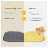 1 x RAW Customer Returns RESTCLOUD Neck Pillow for Sleeping, Memory Foam Neck Pillow, Cervical Pillow for Neck Pain Relief, Neck Pillow for Pain Relief, Sleeping Pillow Grey - RRP €39.99