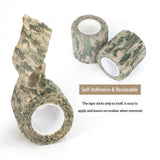 1 x Brand New Tongcamo Camo Tape Self-Adhesive Sound Absorbing Camouflage Strips Hunting Tactical Grip Camouflage Rifle Warp Shape Bandage, 4 Rolls - RRP €36.0