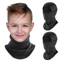 1 x RAW Customer Returns HEGGCOOE Pack of 2 Children s Balaclava Winter Windproof Fleece Balaclava Warm Face Mask Ski Mask for Boys Girls Outdoor Sports Skiing Cycling Black Black  - RRP €17.14