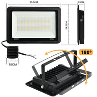 1 x RAW Customer Returns Jefedana LED spotlight outdoor 200W cold white 6500K 20000LM super bright outdoor spotlight LED floodlight IP66 waterproof LED outdoor light floodlight LED spotlight for backyard, garage, hallway, garden - RRP €39.99