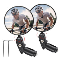 1 x RAW Customer Returns Vintoney bicycle rearview mirror, 1 pair of universal adjustable 360 bicycle mirrors for handlebars, rotating mirror, rearview mirror, handlebar mirror for bicycles, racing bikes, mountain bikes, cyclists - RRP €19.99