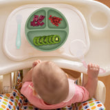 10 x Brand New btrfe 3 Pack Baby Plates, Silicone Children s Plates with Suction Cups with 2 Spoons, Toddler Plates with Suction Cups, Dishwasher and Microwave Safe Children s Placemat 3 Pack with Suction Cups, BPA-Free - RRP €169.9