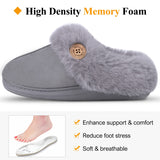 2 x RAW Customer Returns BTNEEU Slippers Women s Winter Warm Memory Foam Slippers Soft Comfortable Slippers Non-Slip Flat Plush Slippers Fluffy for Indoor and Outdoor Use - RRP €40.32