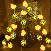 1 x Brand New 2M Easter fairy lights, 20 LED Easter chick fairy lights, Easter night light decorative lights, Easter decoration string lights, Easter LED fairy lights battery operated for Easter festival party garden - RRP €20.4