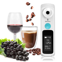 1 x RAW Customer Returns FJD Digital Brix Refractometer for Coffee, 0.1 Precision, Easy to Use Read Calibrate for Making Wine, Beer, Fruit, Urea, Resolution 0.05 , 0-55 , ATC 5-45 C. - RRP €59.5