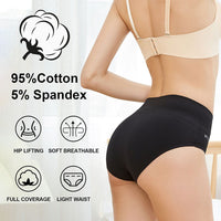 1 x RAW Customer Returns anqier Women s Underwear, Pack of 5 Stretch Cotton High Waist Briefs Women s Breathable Panties Soft Women Underwear - RRP €19.7