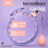 1 x RAW Customer Returns GATE Silent Smart Hula Hoop Adults for Weight Loss - No Falling Down - Hoola with Knobs for Beginners Advanced - Premium Weight, Purple Pink, One Size - RRP €25.16