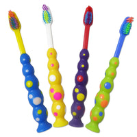 1 x RAW Customer Returns Children s toothbrushes Set of 4 sucker brushes for brushing children s teeth - RRP €22.8