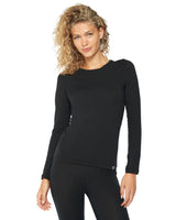 1 x RAW Customer Returns DANISH ENDURANCE Women s Merino Wool Long Sleeve Top, Premium Thermal Underwear , Black, XS - RRP €45.28