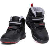 1 x Brand New ZYLDK Winter Shoes Children s Winter Boots Girls Boys Autumn Shoes Warm Lining Snow Boots Hiking Shoes Trekking Snow Boots with Velcro Fastener, Black, EU31 - RRP €19.4