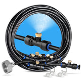 1 x RAW Customer Returns havit 8M Spray Mist Cooling Irrigation System, Misting System, Garden Hose for Garden Greenhouse Parasol, 7 Irrigation System Nozzle 2 Replacement Nozzles 1 Adapter Brass, 3 4  - RRP €24.19