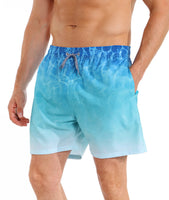 1 x RAW Customer Returns APTRO Men s Swim Shorts Swimming Shorts Board Shorts Short Quick-drying 2 in 1 Beach Shorts with Inner Pants Blue MK166 M - RRP €25.56