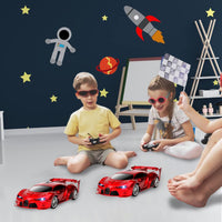 2 x RAW Customer Returns Remote Control Car 1 18 High Speed Toy for Boys Girls Ages 3 4 5 6 7 8 9 Years RC Car with Headlights Christmas Birthday Gifts for Children Red  - RRP €45.98