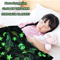 1 x RAW Customer Returns Children s Cuddly Blanket, Rocket Airships, Soft Warm Cuddly Blanket, Glow in the Dark, 150 x 200 cm, Fluffy Soft Fluorescent Blanket for Girls and Boys Colour 1, 150 x 200 cm  - RRP €27.22