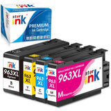 1 x RAW Customer Returns starink 963XL Multipack Compatible for HP 963 printer cartridges, HP 963XL Multipack, 963 XL cartridges for HP OfficeJet Pro 9010 9012 9020 9014 9015 9016 9018 9019 9022 9025, Black Yellow Cyan Magenta 4 Pack - RRP €45.99