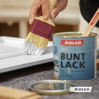 1 x RAW Customer Returns ADLER 5in1 coloured paint for indoor and outdoor use - 125ml - Weatherproof paint and primer for wood, metal plastic RAL7035 light grey - RRP €10.28