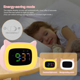 1 x RAW Customer Returns Seutgjie children s alarm clock for school beginners girls boys, digital alarm clock children with night light 18 ringtones dual alarms snooze modes 12 24 hours - RRP €27.77