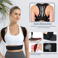 1 x RAW Customer Returns Back straightener, adjustable back support belt, shoulder strap posture correction, posture correction back for women and men, back stabilizer to support the neck, back, shoulder - RRP €20.16