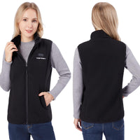 1 x RAW Customer Returns Topdot Heated Vest, Fleece Heating Vest Women with 7.4V 10000mAh Battery, 8 Heating Zones Heating Vest, Heated Vest with 3 Temperatures, Thermal Vest for Outdoor Work Skiing Camping, Black, M - RRP €109.99