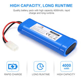 1 x RAW Customer Returns HT TopHinon 7.2V 4000mAh NiMH RC Battery Racing Pack for Model Cars, Airplanes, Robots Toys , High Performance RC Battery Pack Coaster as a Gift - RRP €24.95